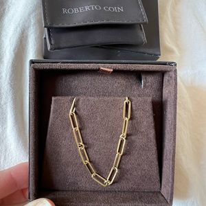 Roberto Coin 18K Paperclip Gold Chain